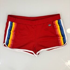 Her Universe Red Shorts with Multicolor Stripes - Star Wars - Rainbow - Size L